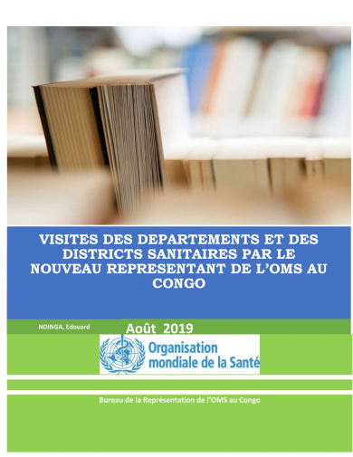 Rapport de la visite de terrain du Représentant résident de l'OMS au Congo